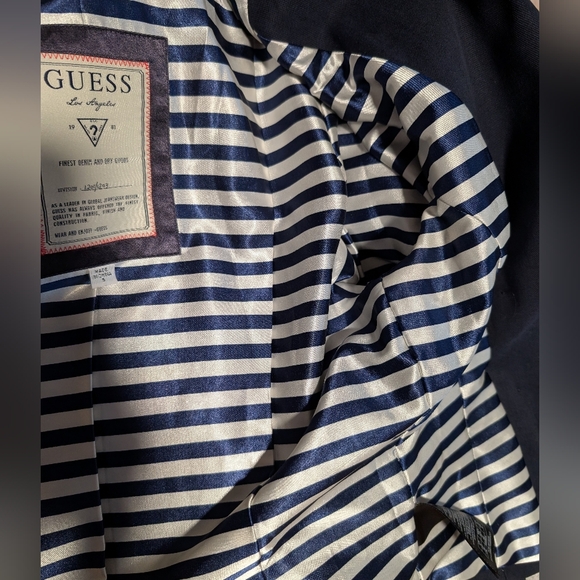 Guess Women's Navy Blazer with Gold Buttons - Picture 9 of 9